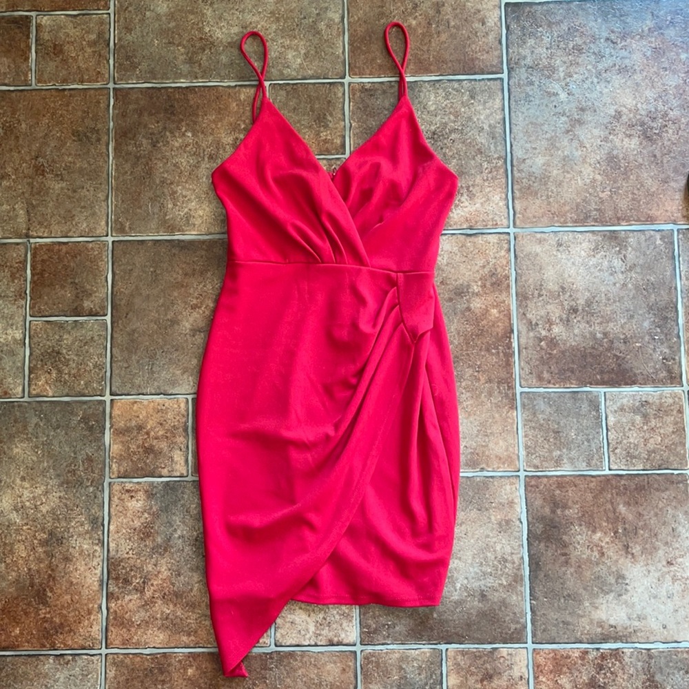 Akira Red Dress Large spaghetti strap
